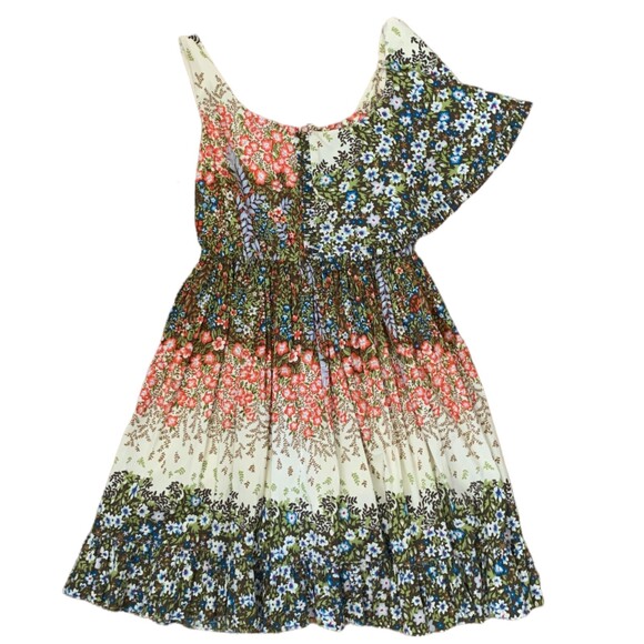Alice + Olivia XS Floral A Line Mini Dress w/ Removable Cape – Silk Lined – EUC - Picture 3 of 12